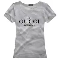 t-shirt gucci mujer populaire short sleeve cotton s line gray